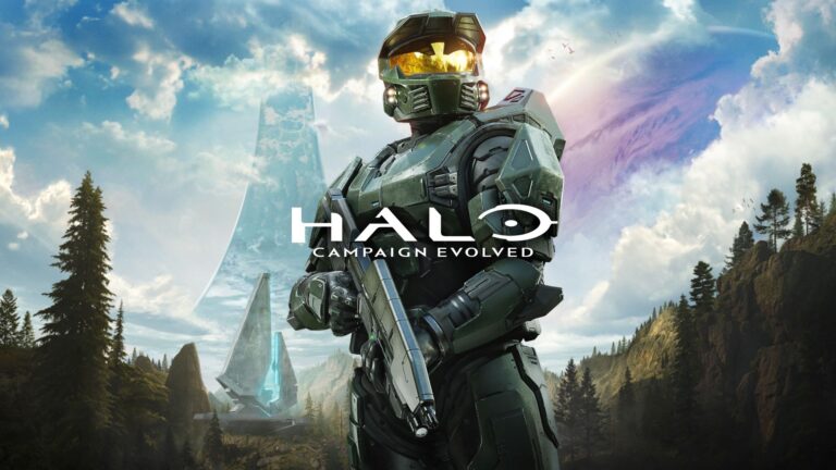 Offizielles Key-Art-Motiv zu Halo: Campaign Evolved mit Master Chief im Fokus