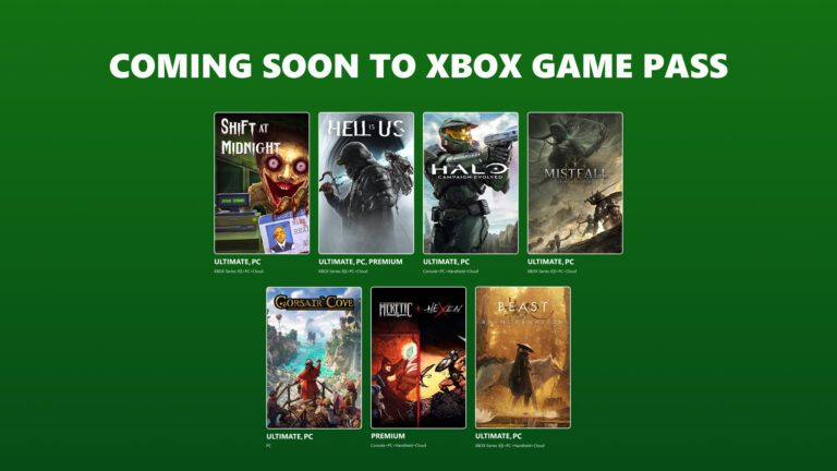 Offizielle Uebersichtsgrafik zu den neuen Xbox Game Pass Titeln im Juli 2026