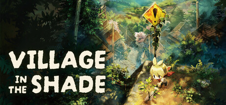 Header-Artwork von Village in the Shade mit Farm- und Dorfmotiv