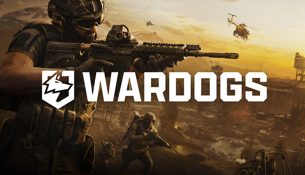 Official Wardogs key art featuring a soldier in the foreground, with helicopters and combat troops in the background.