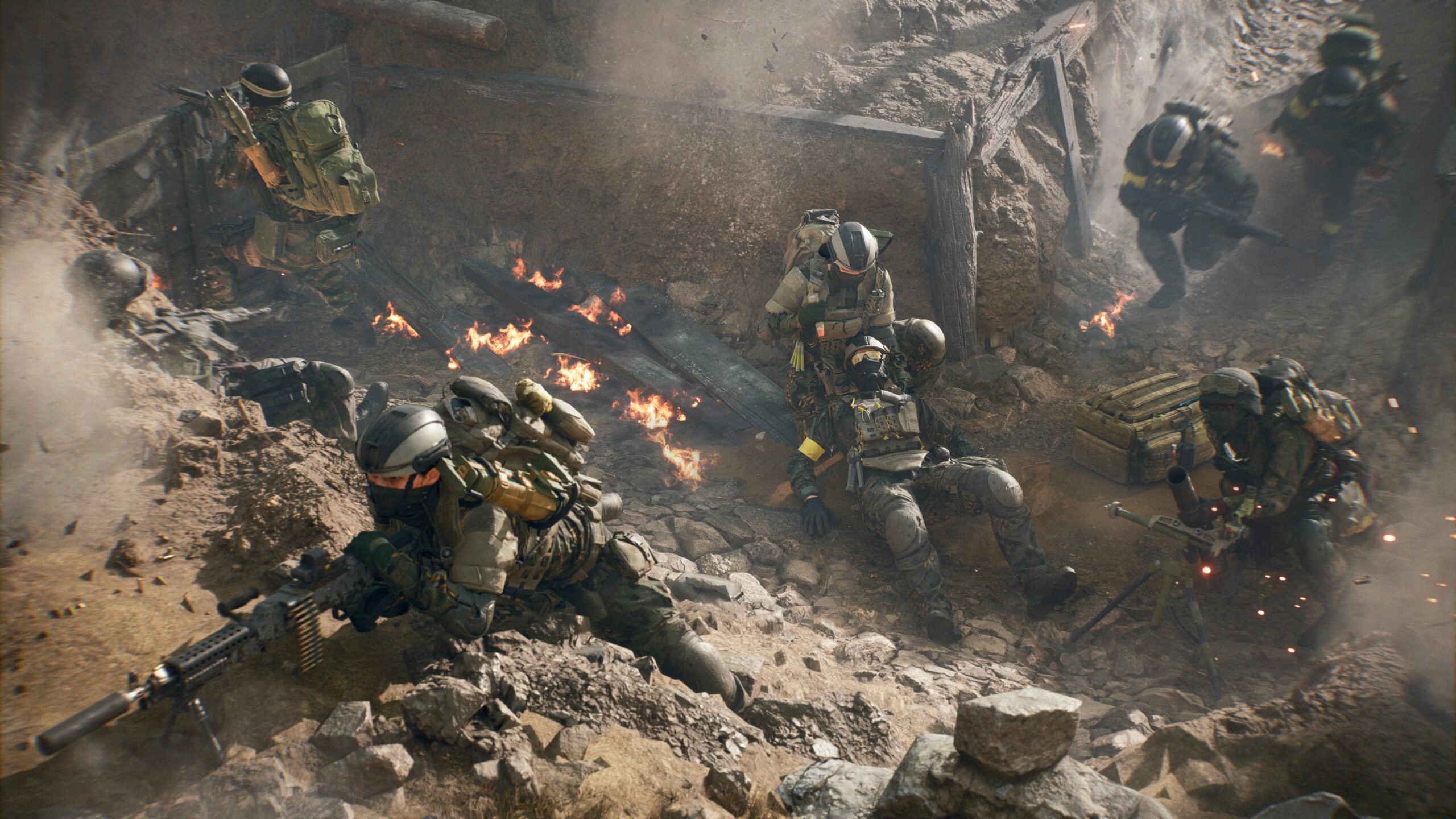Battlefield-6-Spielszene in hoher Auflösung mit Soldaten im Gefecht