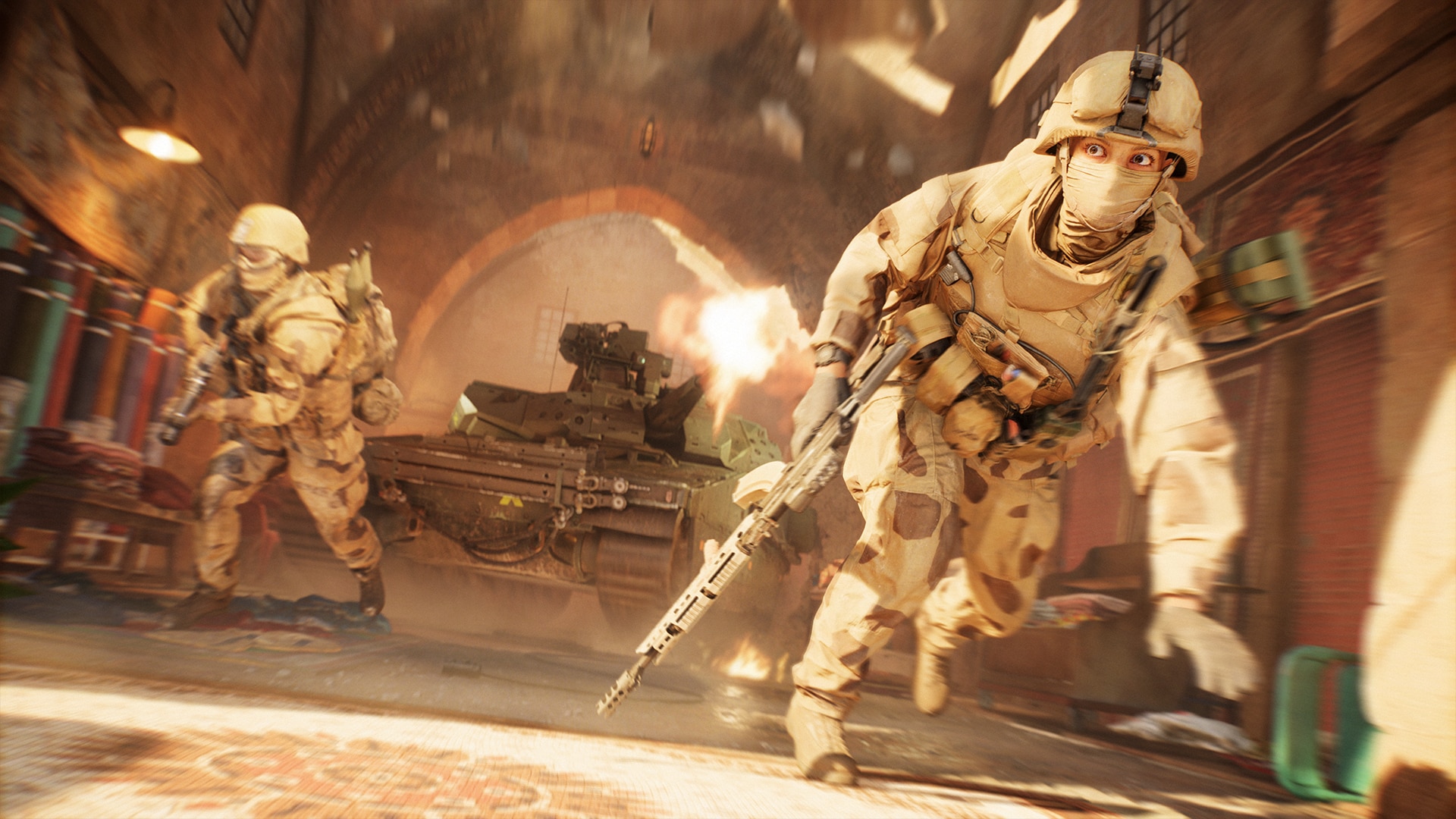 Gefecht auf der Karte Cairo Bazaar in Battlefield 6