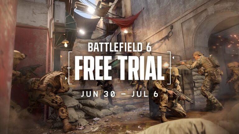 Offizielles Kampagnenbild zum Battlefield 6 Gratis-Trial mit REDSEC-Logo