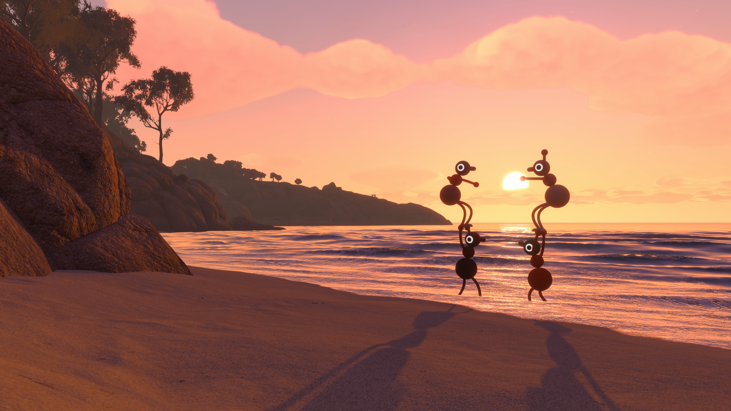 Screenshot aus Big Walk: Kooperatives Puzzle-Rätsel in der Spielwelt