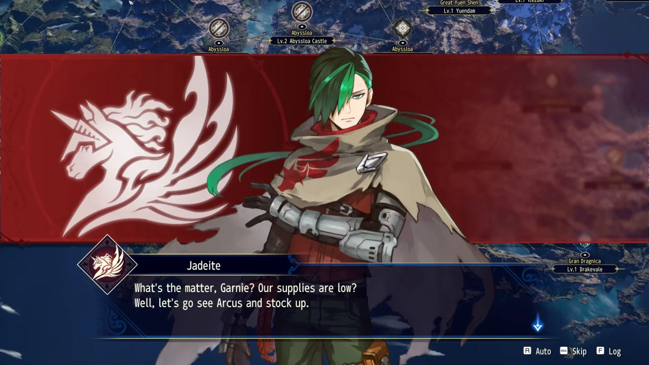 Truppenaufstellung im Strategie-Rollenspiel Brigandine Abyss vor einer taktischen Schlacht