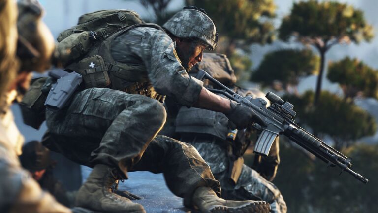 Szene aus der Call of Duty: Modern Warfare 4 Beta mit Multiplayer-Gefecht
