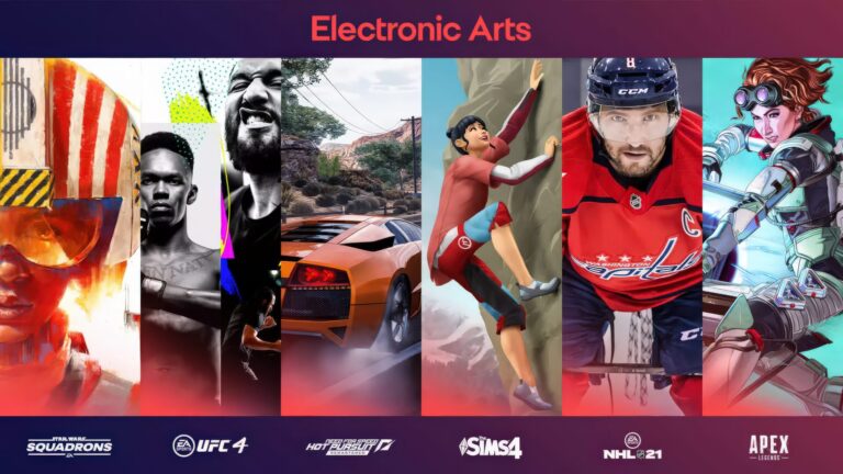 Electronic Arts company logo as a symbolic image for the acquisition by the PIF consortium