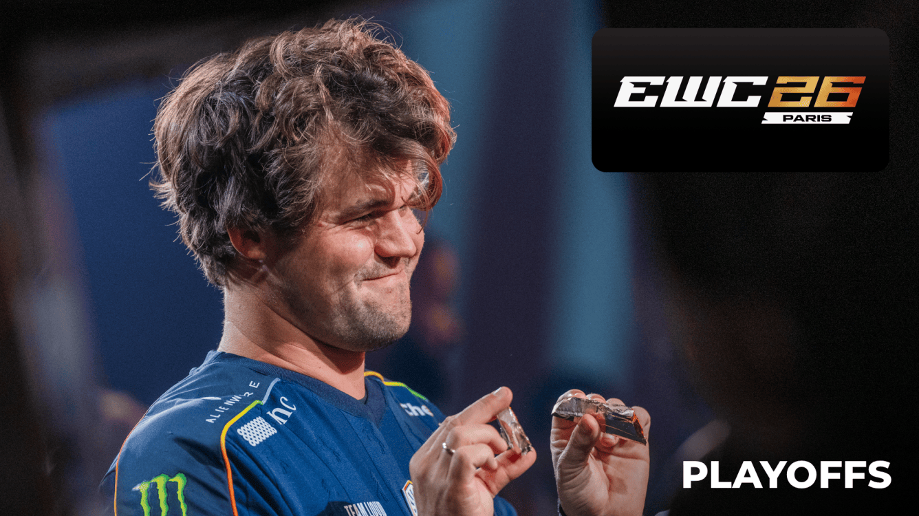 Magnus Carlsen bei den Playoffs des Esports World Cup 2026 in Paris