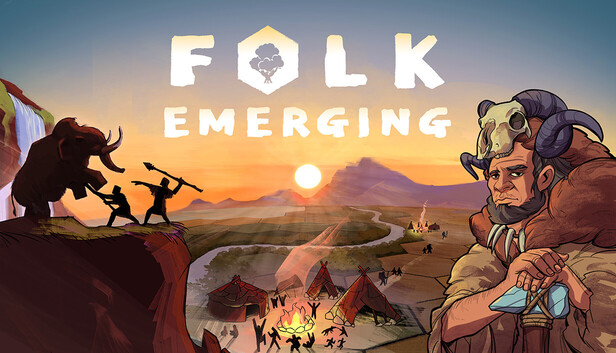 Offizielles Cover-Artwork zum Steinzeit-4X-Spiel Folk Emerging