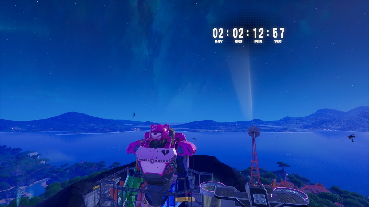 In-Game-Countdown-Anzeige zum Final-Showdown-Event in Fortnite OG