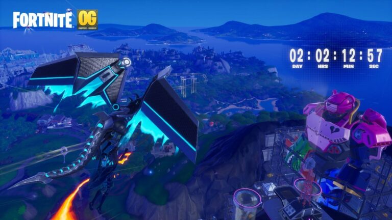 Countdown-Ankündigung zum Fortnite-OG-Live-Event The Final Showdown
