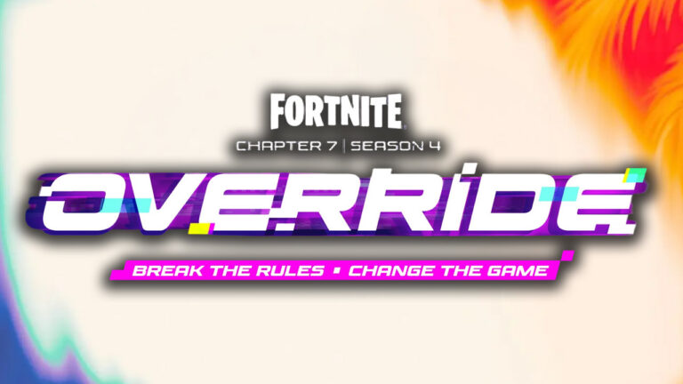 Offizielles Key Art zur Ankündigung von Fortnite Chapter 7 Season 4 Override