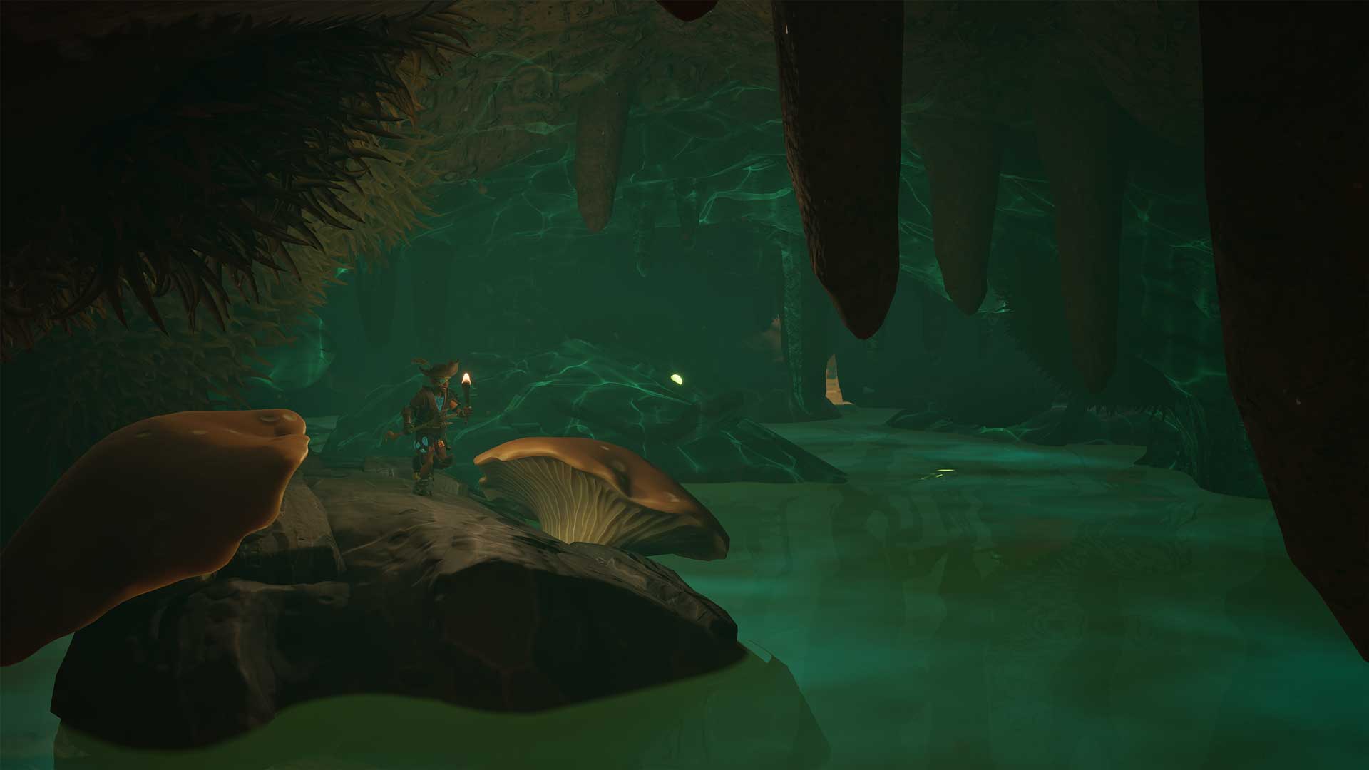 Eine Hoehle in Grounded 2, Teil des neuen Unterwasser-Contents