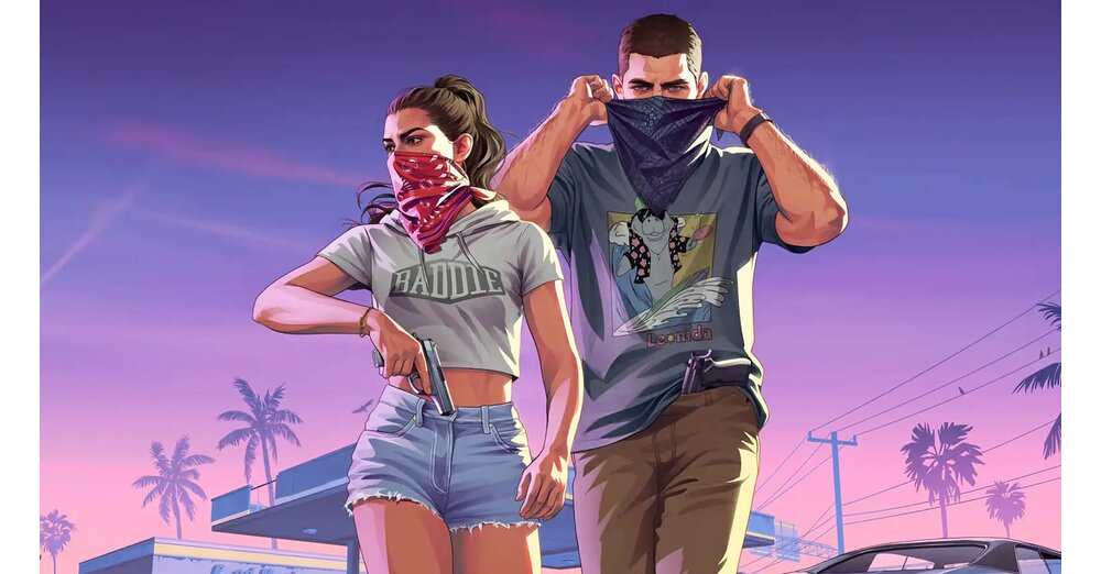 Artwork zu Grand Theft Auto 6 mit Blick auf Vice City
