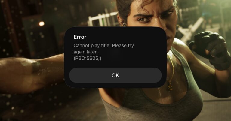 Fehlermeldung auf Netflix während der GTA-6-Premiere, im Hintergrund eine Spielfigur beim Boxtraining