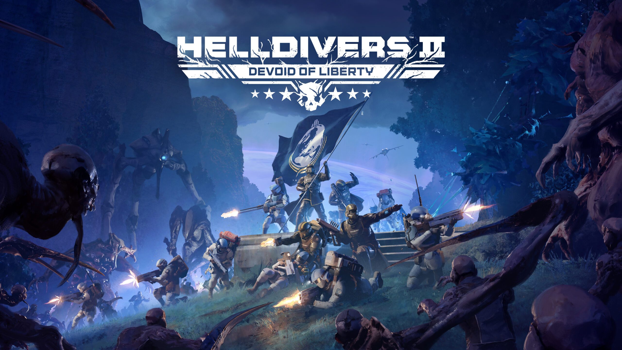 Offizielle Szene aus dem Helldivers-2-Update Devoid of Liberty