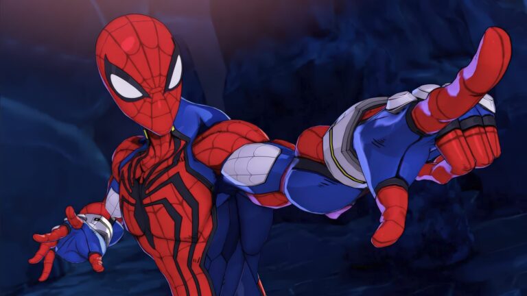 Spider-Man in Marvel Toekon: Fighting Souls im neuen Anime-Artstyle