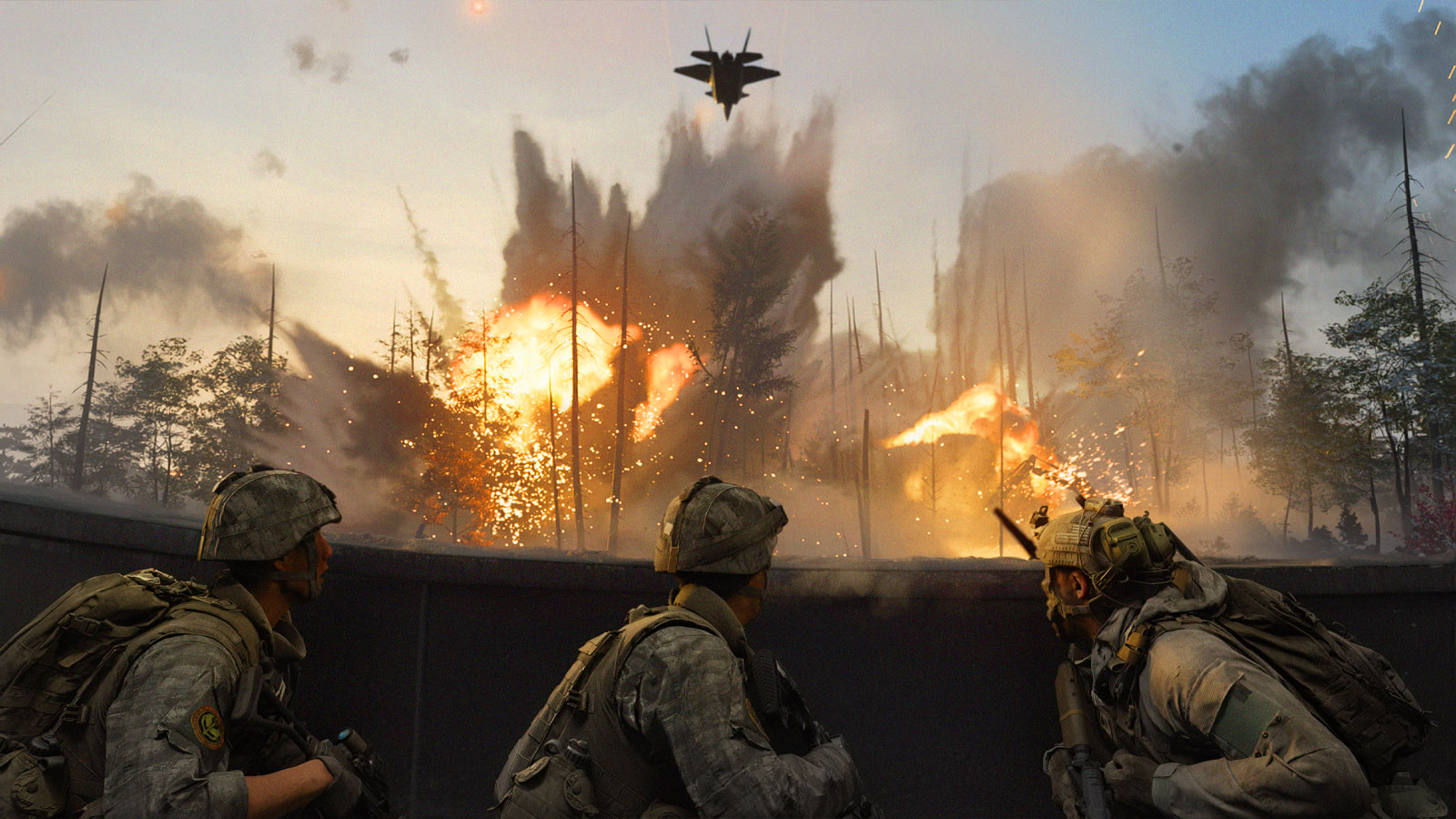 Szene aus der Call of Duty Modern Warfare 4 Beta mit Luftangriff