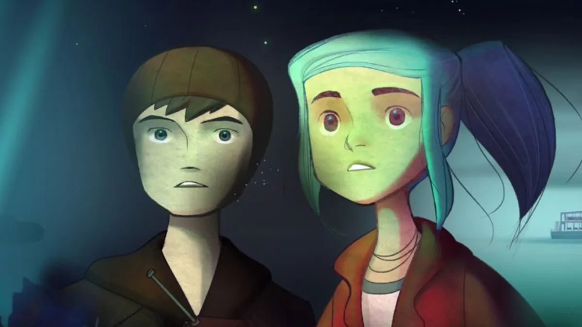 Stimmungsvolles Key-Art zu Oxenfree, dem bekanntesten Spiel von Night School Studio