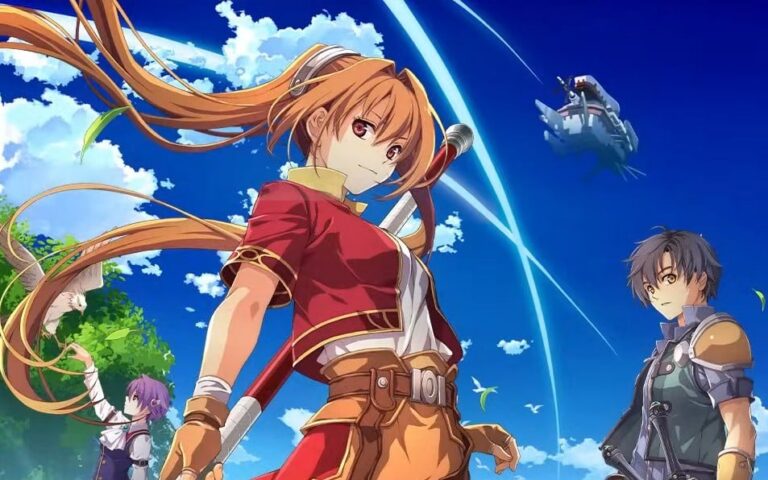 Artwork zu Trails in the Sky 1st Chapter mit den Hauptcharakteren Estelle und Joshua
