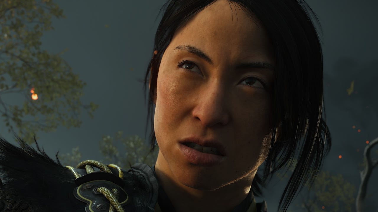 Szene aus Ghost of Yotei: Complete Edition, die den neuen Kampf-Survival-Modus andeutet