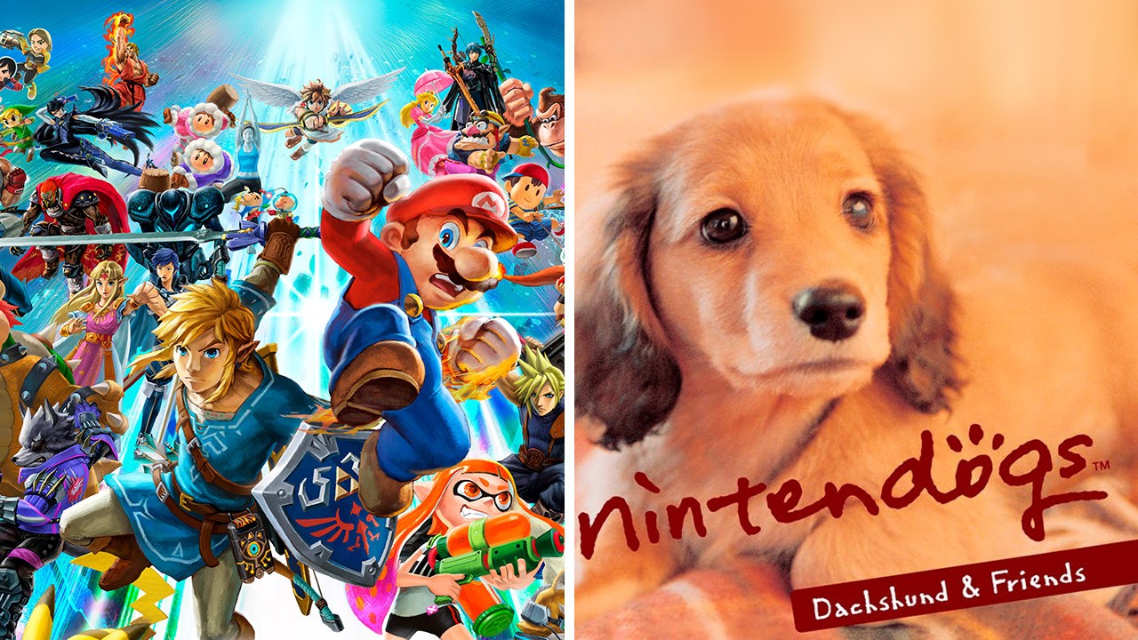 Illustration zum angeblichen Leak von neuem Super Smash Bros. und Nintendogs fuer Switch 2