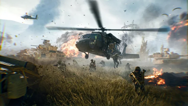 Troops landing in Battlefield 6 multiplayer, currently suffering from crashes due to the Windows update KB5124010.
