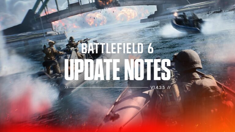Official key art for Battlefield 6 Update 1.4.3.5 from Battlefield Studios