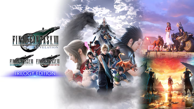 Artwork zur kompletten Final-Fantasy-VII-Remake-Trilogie mit Revelation als Abschluss