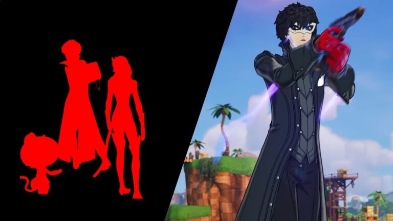 Key art for the Fortnite x Persona 5 crossover featuring Joker, Ann Takamaki, and other Phantom Thieves