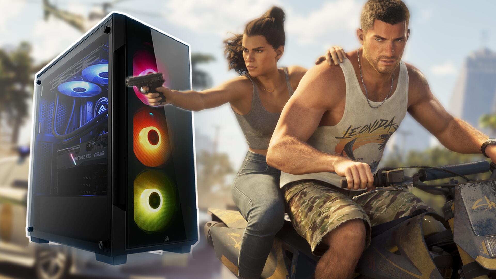 Szene aus GTA 6 auf dem PC in der gewohnten Third-Person-Ansicht