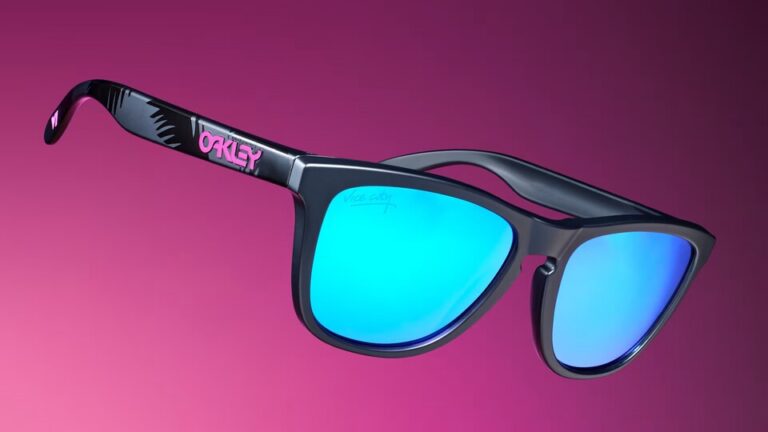 The black Oakley sunglasses with the GTA 6 logo from the expensive Collector's Edition