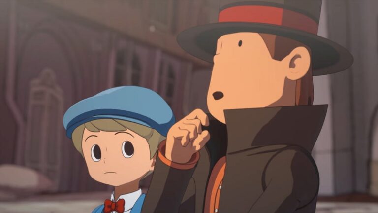 Artwork for Professor Layton by Level-5, whose trailers were revised after AI criticism.