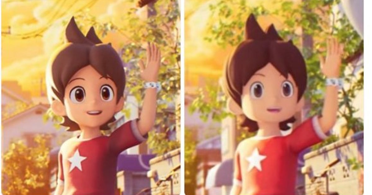 Vergleichsbild zweier leicht unterschiedlicher Renderings derselben Spielfigur, das Fans als Beleg für KI-Generierung anführten