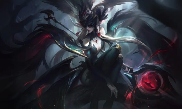 Splash-Art von Coven Janna aus dem offiziellen League-of-Legends-Patch-26.19-Artikel