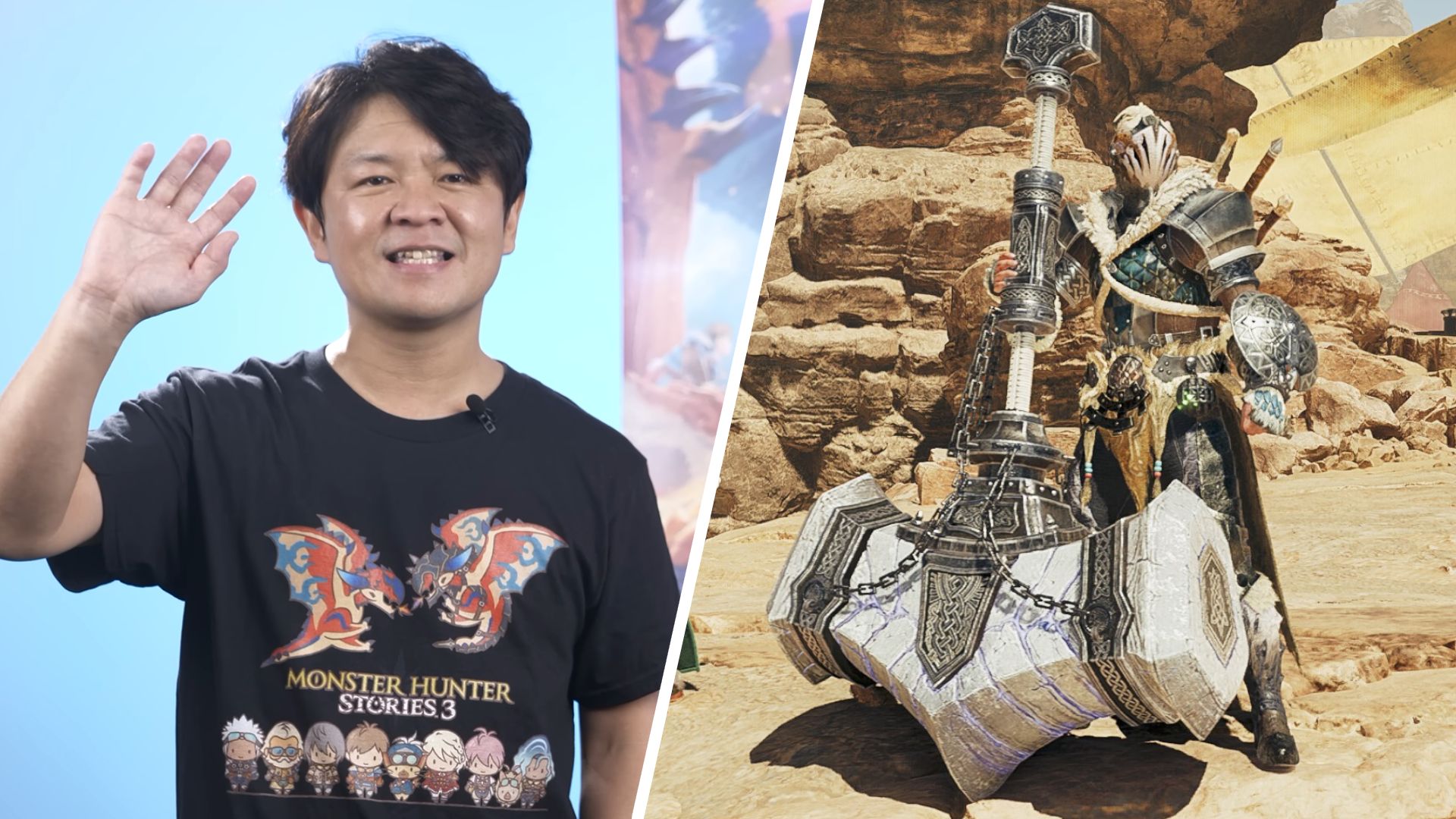 Jaeger kaempft gegen ein Monster in Monster Hunter Wilds: Ascendance