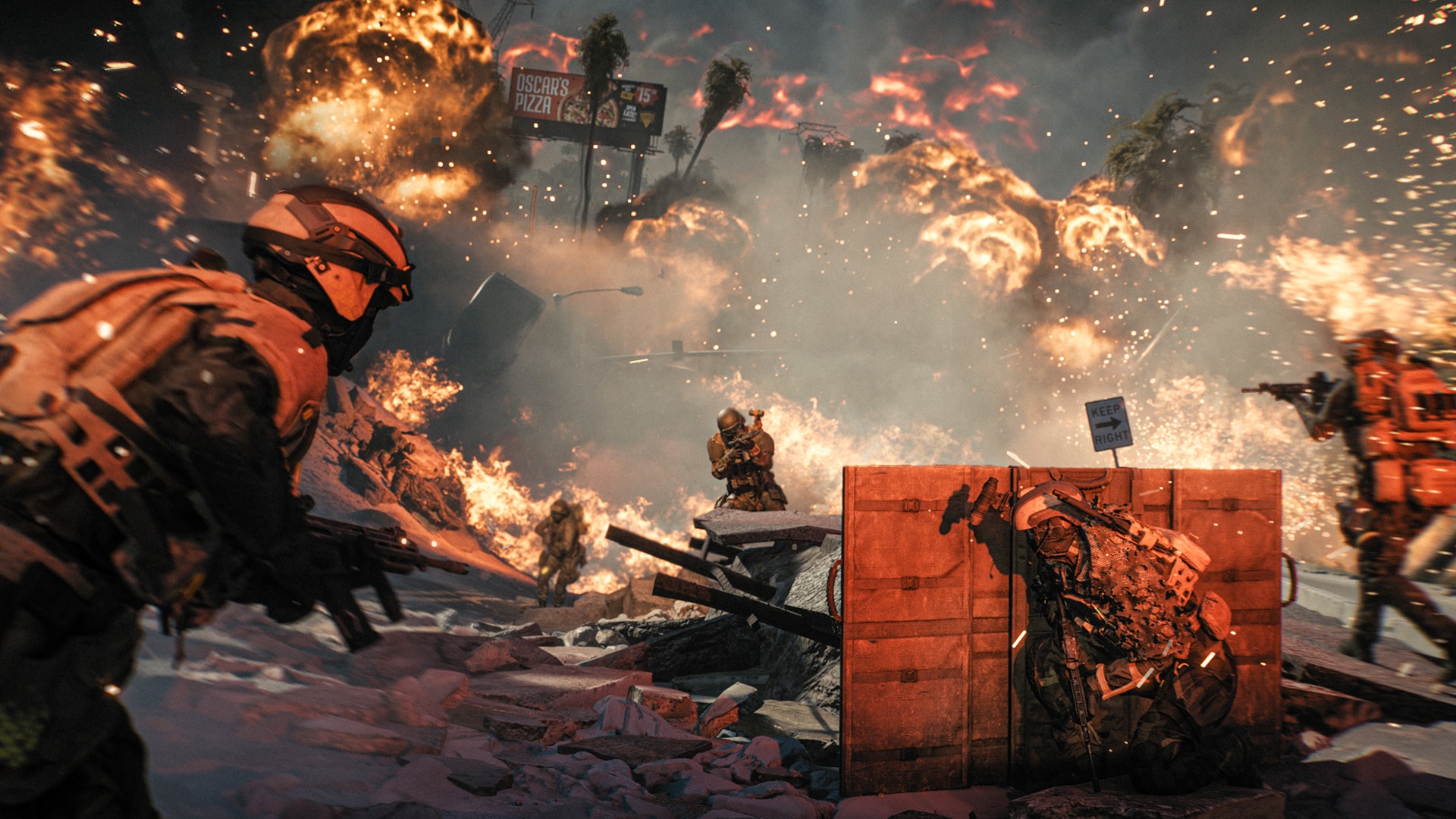 Gefecht in der Zone Ring of Fire während eines Battle-Royale-Matches in Battlefield REDSEC