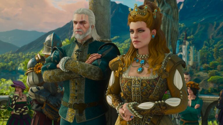 Official artwork for The Witcher 3: Wild Hunt Remastered featuring Geralt of Rivia