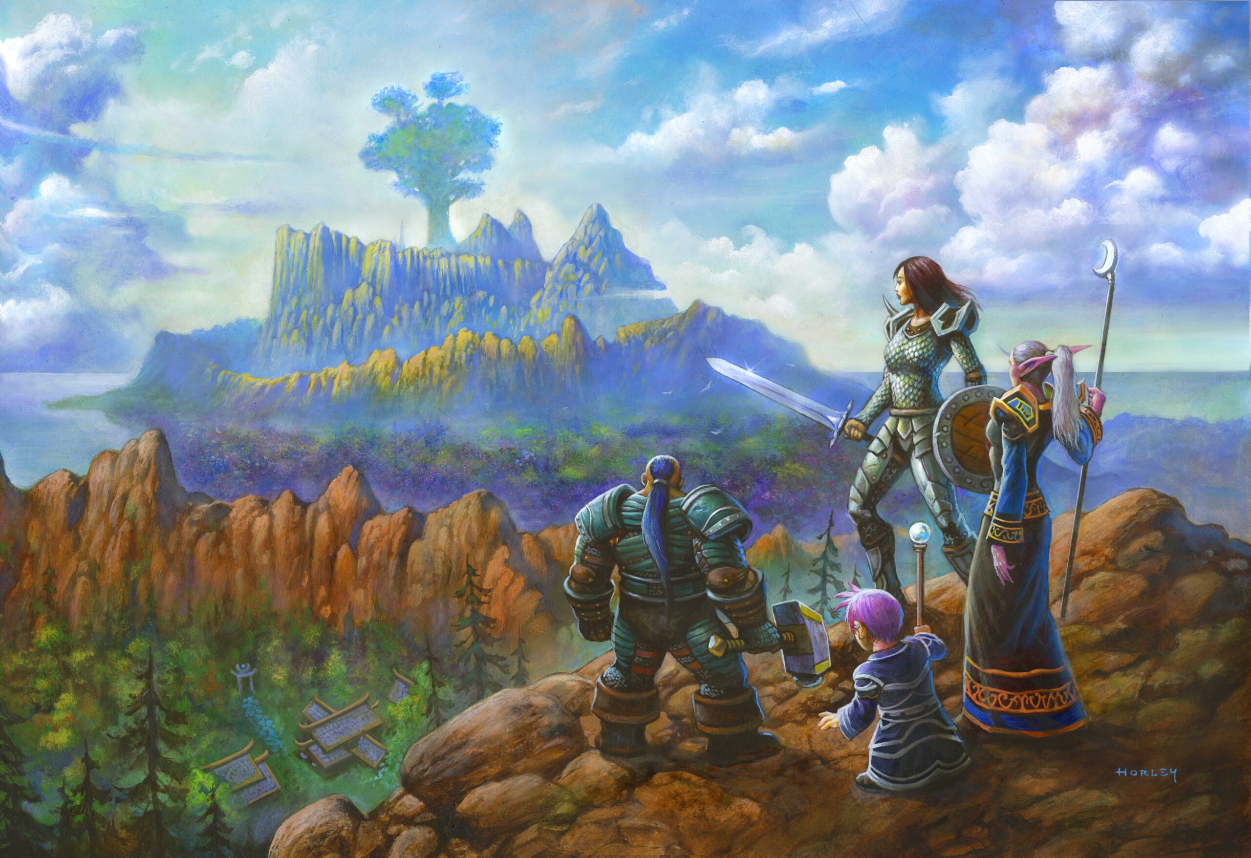 Offizielles Key-Art-Artwork der Allianz aus World of Warcraft: Forever