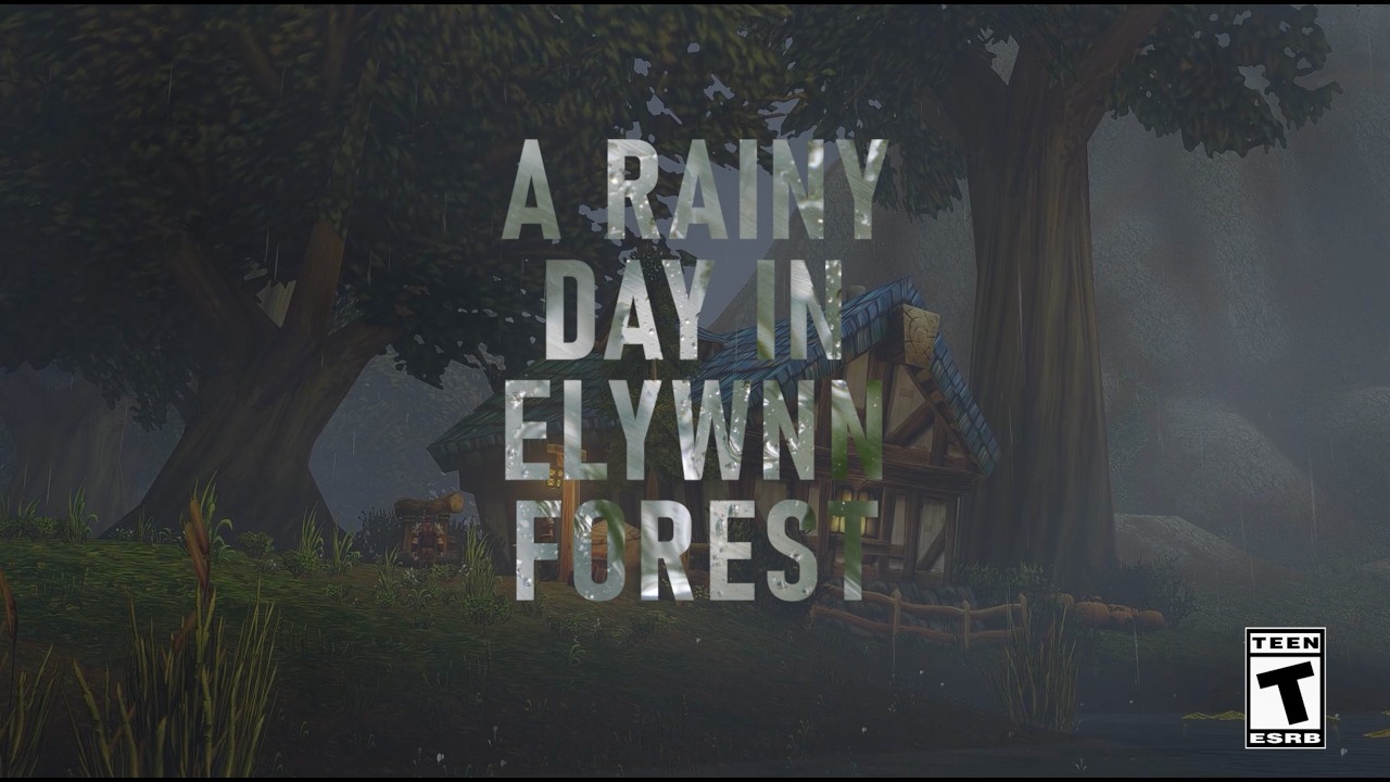 Teaser-Standbild „A Rainy Day in Elwynn Forest“ zum Storms-Patch von World of Warcraft: Forever