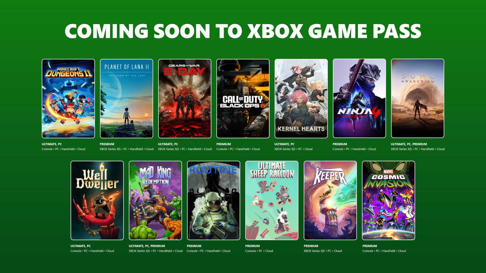 Xbox Game Pass: Diese Spiele kommen mit der zweiten September-Welle