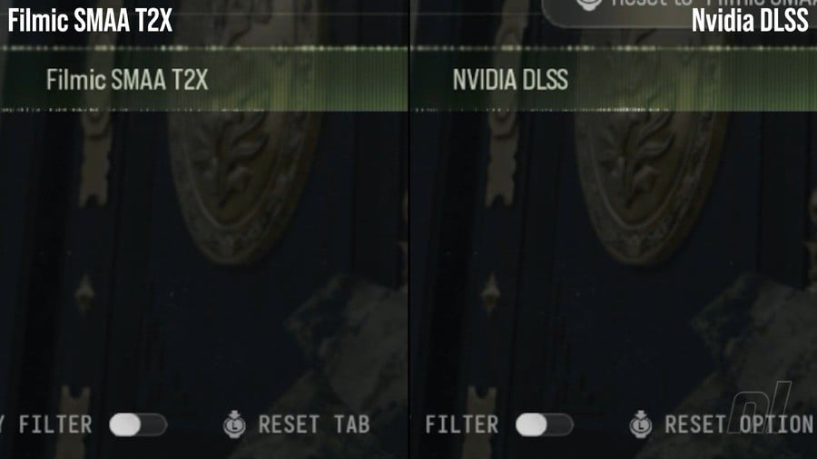 Comparison of Filmic SMAA T2X and Nvidia DLSS in Call of Duty: Modern Warfare 4 on Switch 2