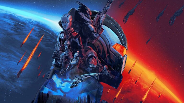 Mass-Effect-Artwork von IGN zur Schließung von BioWare, Motiv aus der Mass-Effect-Reihe