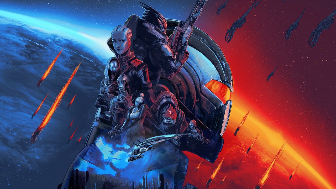 Mass-Effect-Artwork von IGN zur Schließung von BioWare, Motiv aus der Mass-Effect-Reihe