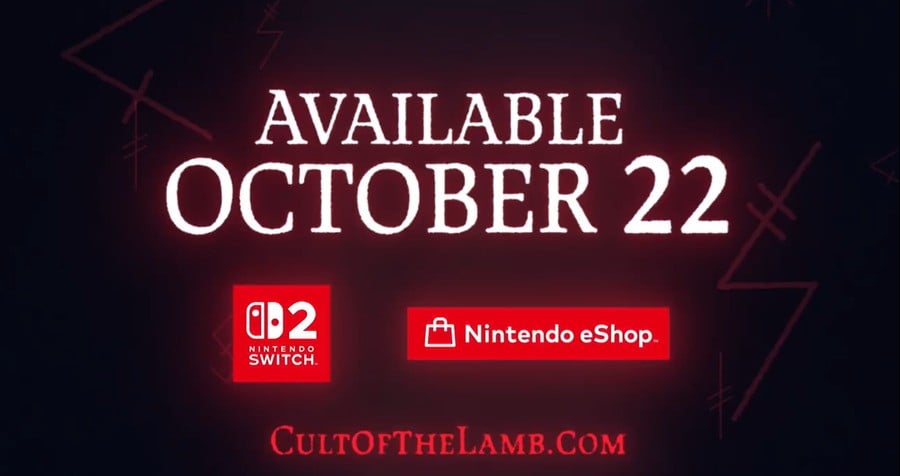 Artwork von Cult of the Lamb mit dem Lamm und seinen Anhängern