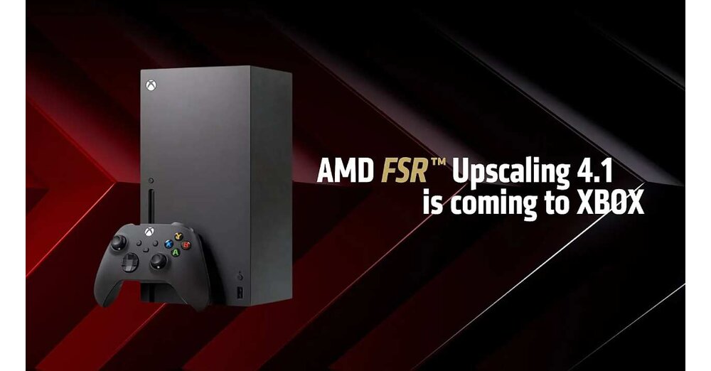 Xbox Series X neben dem AMD-FSR-Logo als Symbolbild für FSR 4.1 auf Konsolen