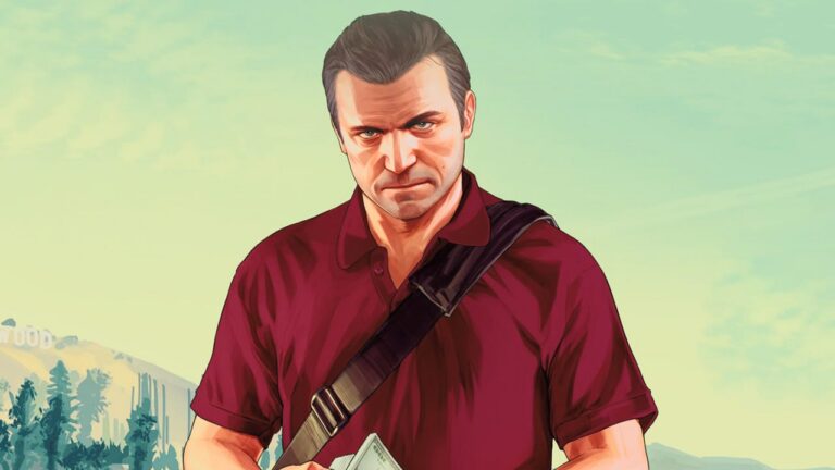 Artwork of Michael from GTA 5 next to a GTA 6 motif as a symbolic image for the browser clone
