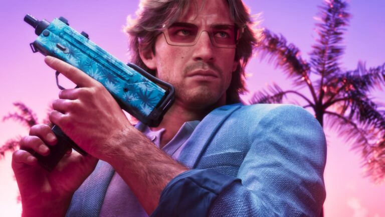 Jason und Lucia aus GTA 6 in einer Szene der Vice-City-Welt von Rockstar