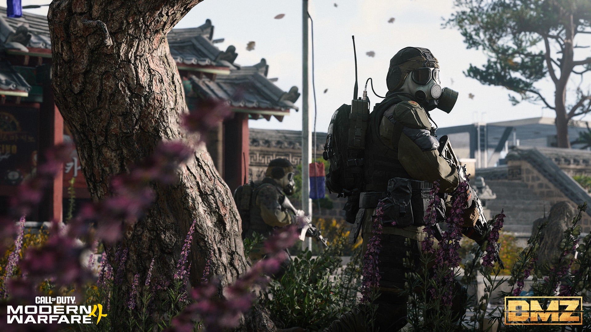 Screenshot aus dem DMZ-Modus von Modern Warfare 4 mit Squad im Einsatzgebiet